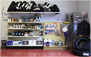 image of McCormick Motorsports Store Shelves